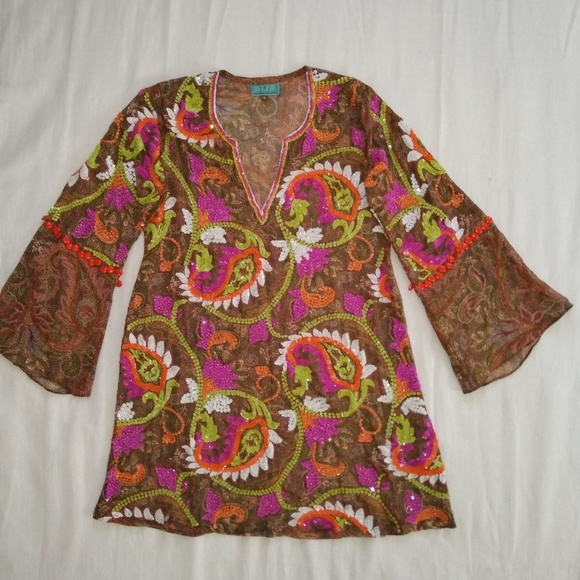 TAJ by Sabrina Crippa Other - TAJ by Sabrina cripa embellished Swim cover up